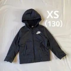 NIKE フード付きジャケット 裏フリース 黒 130 XS