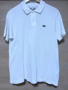 LACOSTE ラコステ CLASSIC FITポロシャツ ホワイト Sサイズ