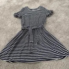 トミーフィルヒガー⭐︎ウエストリボンボーダーワンピース116センチ