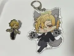 ヒプマイ 伊弉冉一二三 アクリルキーホルダー＆ピンバッジ