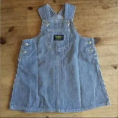 オシュコシュ　ヒッコリー柄ジャンパースカート