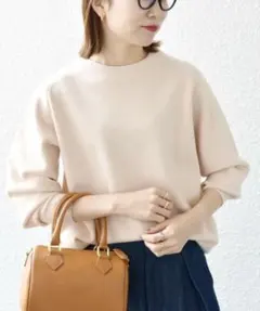 SHIPS any ミラノリブスタンドネックプルオーバー