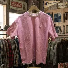 A・BATHING APE PINK border T-shirt ストリート - メルカリ