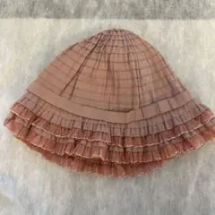 トッカ　帽子　フリル　1度着用のみ　ピンク　可愛い♪ 52センチ　ゴム付きのサムネイル