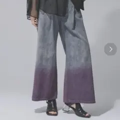 HARE アソートカコウワイドデニムパンツ(HARE) パープルのサムネイル
