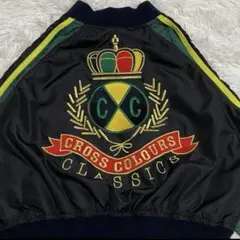 CROSS COLOURS CHEER ブルゾン　ナイロン　ジャンパー　王冠