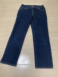 TOPVALU ダークブルー ストレートデニム