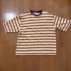 イエローマルチボーダー Tシャツ Mサイズ