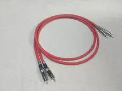 【自作ケーブル】MOGAMI 2534 赤 REAN製プラグ 約1m 1ペアのサムネイル