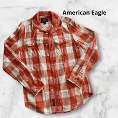 American Eagle シャツ ユニセックス オレンジ XS 男女兼用
