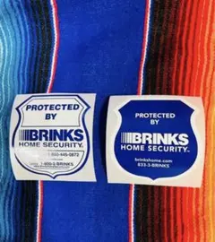 BRINKS HOME security ステッカー　2枚　レア　防水　アメ雑