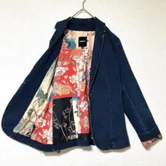 CABANE de ZUCCa flower denim jacket - メルカリ