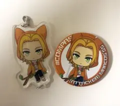 【出回り少】 コンパス マルコス アクキー 缶バッジ