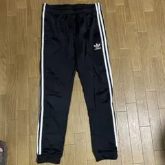 adidas オリジナルス3本ライン ブラックパンツ 160美品