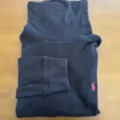 POLO RALPH LAUREN 黒のタートルネック長袖カットソー　160