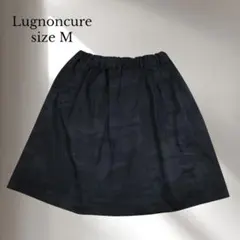 ルノンキュール膝丈スカート【M】迷彩柄 Aライン カジュアル ウエストゴム 春夏