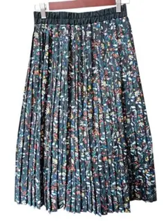 【A0032】chocol raffine robe プリーツスカート 花柄
