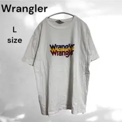 【Wrangler】(L) トリプルロゴ 半袖Tシャツ 白 オーバーサイズのサムネイル