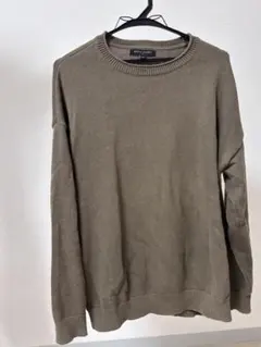 BANANA REPUBLIC クルーネックニット カーキ Mサイズのサムネイル