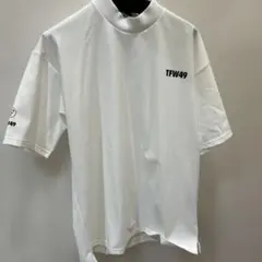 TFW49 モックネック　Tシャツ ライトグレー　M junhashimoto TFW49 - SIDE MESH MOCKNECK L/S T / サイドメッシュ モックネック