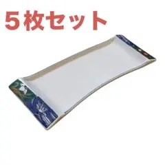 有田焼 岡峰？ 長角皿 5枚セット 焼物皿 色絵 椿 染付 金彩 和食器のサムネイル