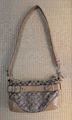 COACH ソーホー シグネチャー ホーボー ワンショルダーバッグ F07077