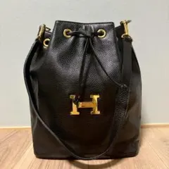 美品 HIGH-CLASS キャメルブラウン レザーハンドバッグ 自立型 - メルカリ