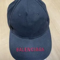 ✨美品✨BALENCIAGA キャップ L59 ロゴ マジックテープ ネイビー