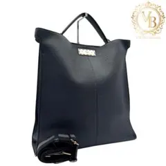 美品】ロロピアーナ L27 エクストラポケット 2way バニティ ネイビー 