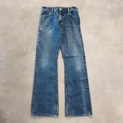 リーバイス517 Levis W30 フレアデニム 青 古着 ブーツ 17031