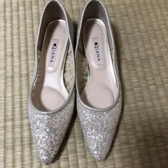 ☆お値下げ☆DIANA ダイアナブライダルシューズ グリッター パンプス