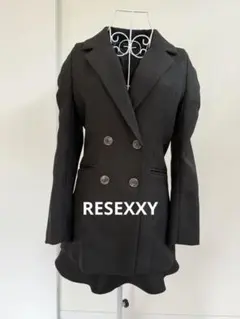 【美品】RESEXXY リゼクシー　ダブルブレストテーラードジャケットスカート