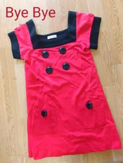 ByeBye バイバイ 赤 レッド ワンピース