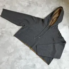 ZARA ザラ パーカー クロップド丈 L グレー スウェット トレーナー