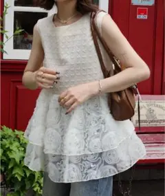 jumelle mix tiered tunic