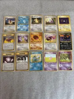 vintage pokemon ポケモンカード 旧裏面 16枚セット - メルカリ