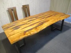 ＃1767■　ウォールナット　レジン　テーブル　ダイニング　座卓　一枚板　天板 1767□ ウォールナット レジン テーブル ダイニング 座卓 一枚板 天板