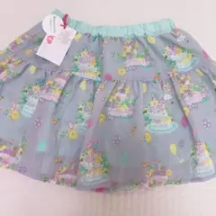 リバーシブル花柄スカート
