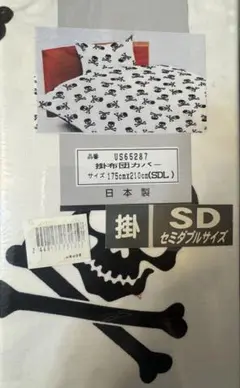 掛け布団カバーSDLホワイトドクロ