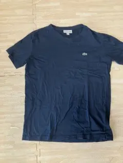 LACOSTE Vネック Tシャツ ネイビー FR2