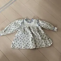 花柄長袖ブラウス 100cm チュニック