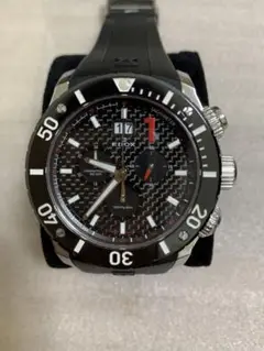 EDOX クロノオフショア1 自動巻き　ラバーベルト 時計　干場義雅着用モデル 実験】最硬のダイバーズウォッチに（おそるおそる）釘で傷をつけ