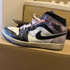 Nike Air Jordan 1 ホワイト/ブラック/パープル