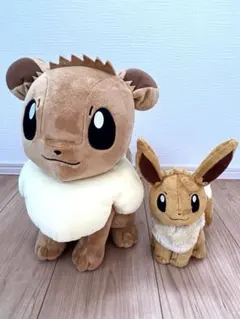新品未使用　タグ付き　ポケモン　イーブイ　ぬいぐるみ　大と小の2点セット