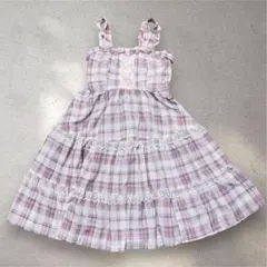 新品タグ付き　眞白ありす　L ワンピース　フリル　ピンク　リボン　レース