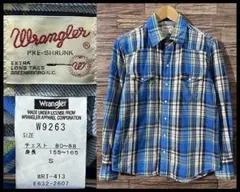 KN94 G② ラングラー W9263 チェック柄 長袖 ウエスタン ネルシャツのサムネイル