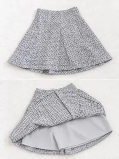 GRL ツイード ミニスカート キュロット M