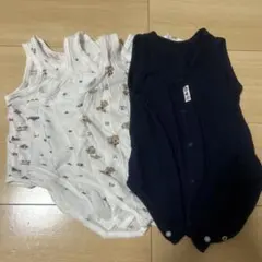 ベビー肌着 70、80各2枚ずつコットン 4枚セット