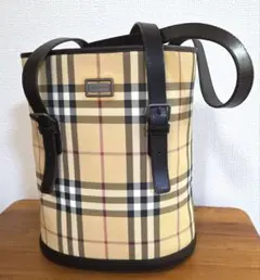 BURBERRY LONDON バーバリー トートバック　バケツ型 ノバチェック