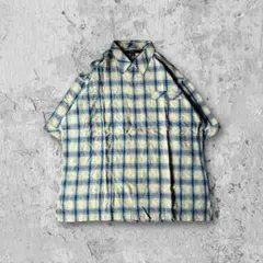 【00s HIPHOP】ショーンジョンSEAN JOHNロゴ刺繍チェックシャツ